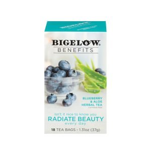 Bigelow Benefits Radiate Beauty Blueberry and Aloe Herbal Tea