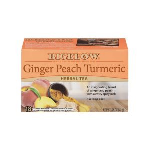 Bigelow Tea Ginger Peach Turmeric Herbal Tea