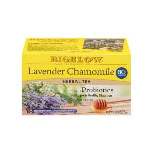 Bigelow Tea Lavender Chamomile Plus Probiotics Herbal Tea