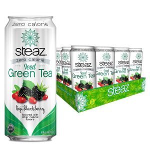 Steaz Organic Zero Calorie Iced Green Tea Goji Blackberry