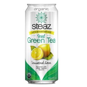 Steaz Organic Iced Green Tea with Lemon Unsweetened