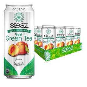 Steaz Organic Lightly Sweetened Iced Green Tea Peach