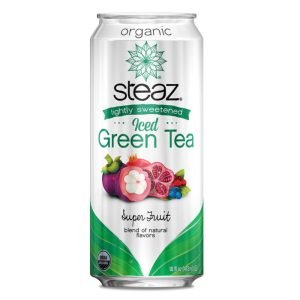 Steaz Organic Lightly Sweetened Iced Green Tea Super Fruit