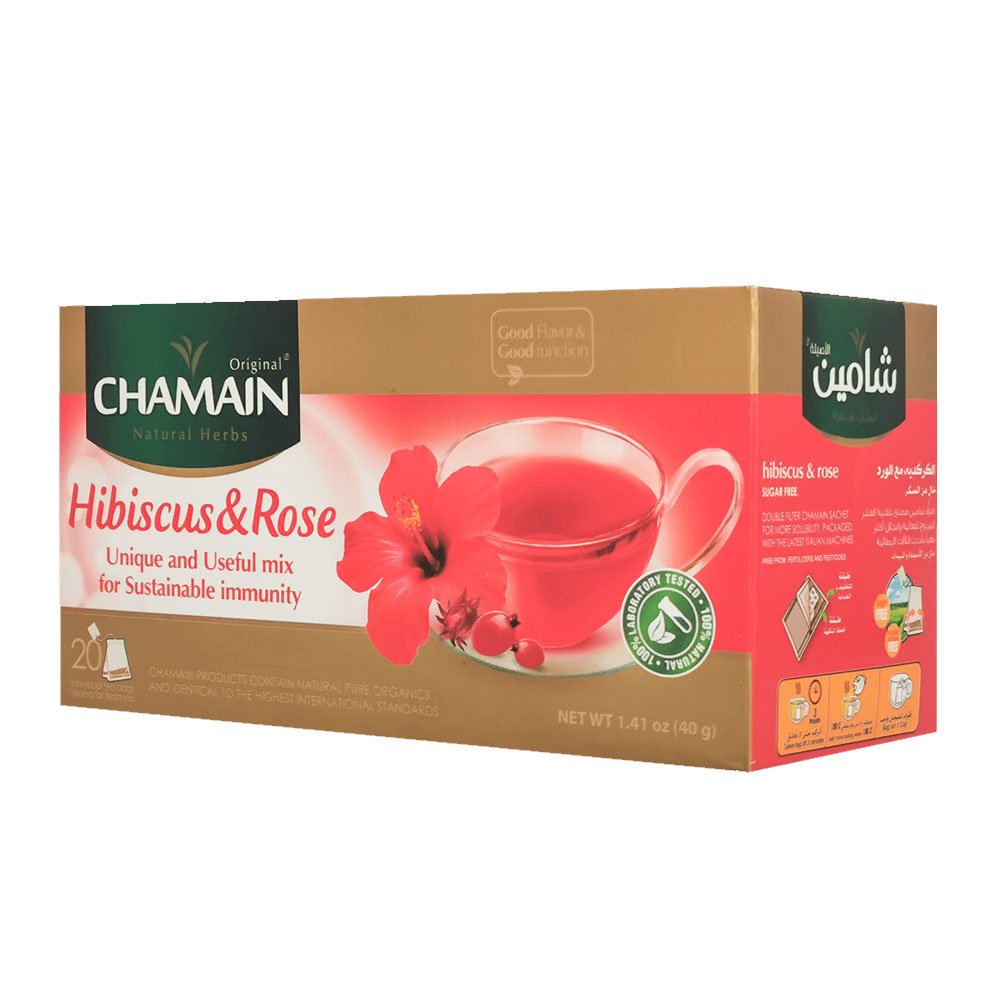 Chamain Hibiscus With Rose Tea